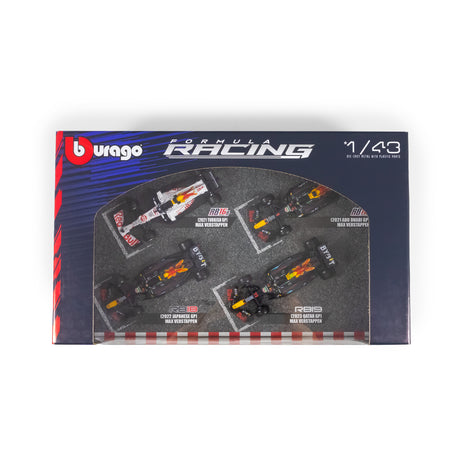 1:43 F1 RED BULL RACING 4Pk MAX VERSTAPPEN CHAMPION SET