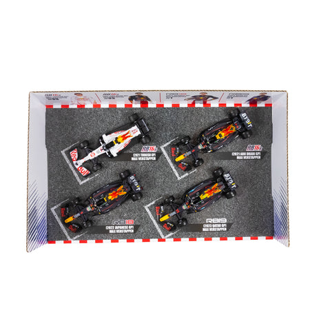 1:43 F1 RED BULL RACING 4Pk MAX VERSTAPPEN CHAMPION SET
