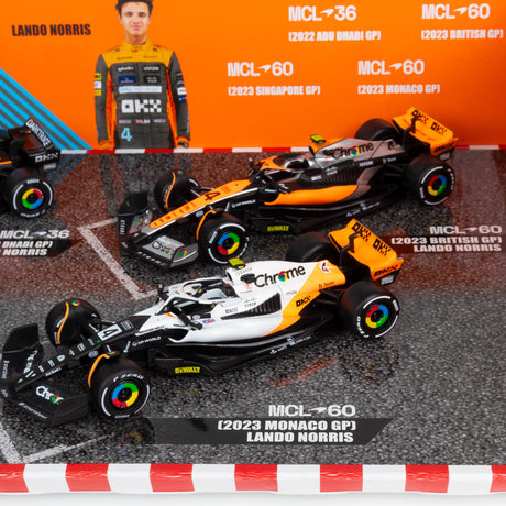 1:43 F1 MCLAREN F1 LANDO NORRIS HIGHLIGHTS 4PK SET