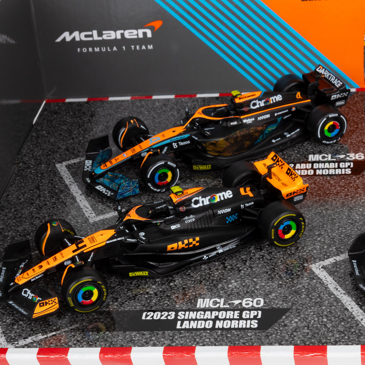 1:43 F1 MCLAREN F1 LANDO NORRIS HIGHLIGHTS 4PK SET