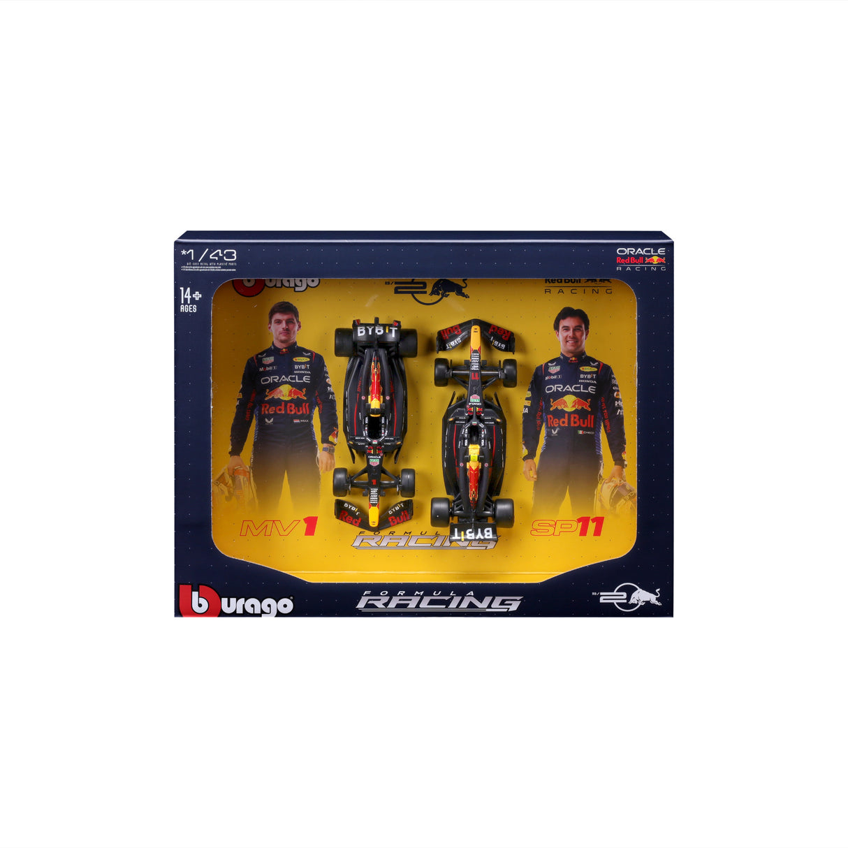 1:43 F1 RED BULL RACING RB20 2024 TWO PACK VERSTAPPEN AND PEREZ