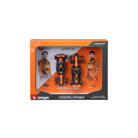 1:43 F1 MCLAREN MCL38 2024 TWO PACK NORRIS AND PIASTRI