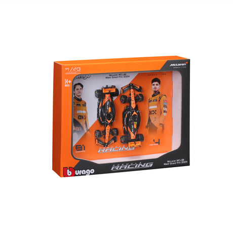 1:43 F1 MCLAREN MCL38 2024 TWO PACK NORRIS AND PIASTRI