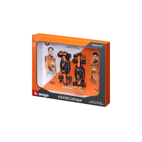 1:43 F1 MCLAREN MCL38 2024 TWO PACK NORRIS AND PIASTRI