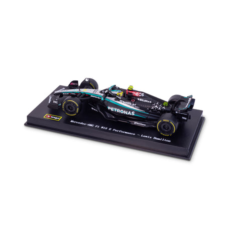 1:43 F1 MERCEDES AMG W15 2024 WITH HELMET HAMILTON