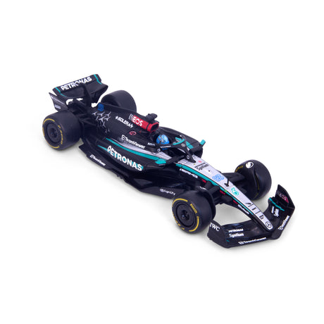1:43 F1 MERCEDES AMG W15 2024 WITH HELMET RUSSELL