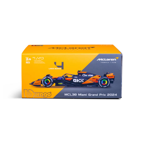 1:43 F1 MCLAREN MCL38 2024 WITH HELMET NORRIS