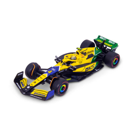 1:43 F1 MCLAREN MCL38 2024 WITH HELMET NORRIS SENNA LIVERY