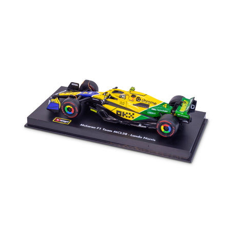 1:43 F1 MCLAREN MCL38 2024 WITH HELMET NORRIS SENNA LIVERY