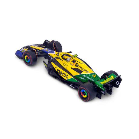 1:43 F1 MCLAREN MCL38 2024 WITH HELMET NORRIS SENNA LIVERY