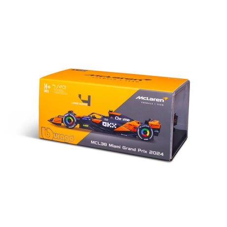 1:43 F1 MCLAREN MCL38 2024 WITH HELMET NORRIS