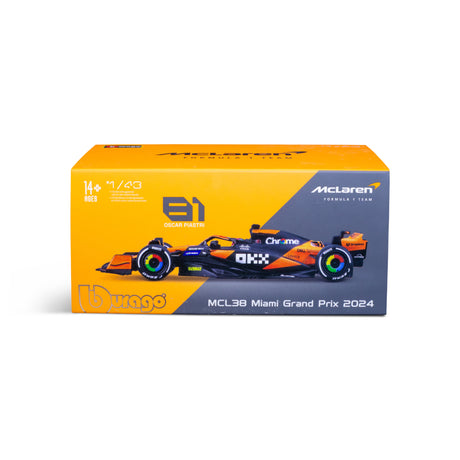1:43 F1 MCLAREN MCL38 2024 WITH HELMET PIASTRI