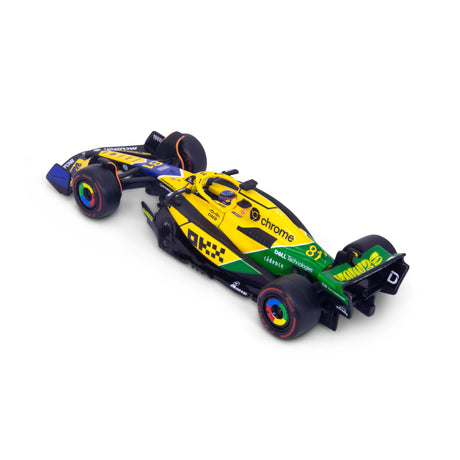 1:43 F1 MCLAREN MCL38 2024 WITH HELMET PIASTRI SENNA LIVERY