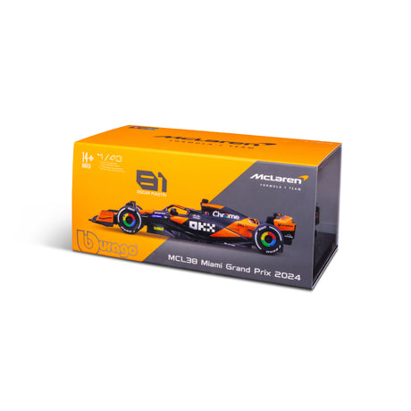 1:43 F1 MCLAREN MCL38 2024 WITH HELMET PIASTRI