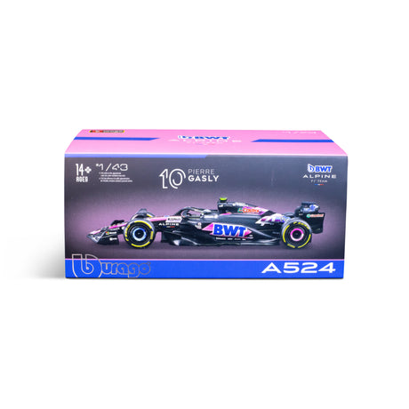 1:43 F1 BWT ALPINE F1 TEAM A524 2024 WITH HELMET GASLY