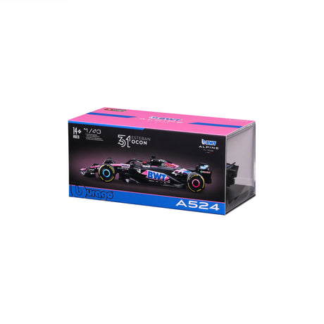 1:43 F1 BWT ALPINE F1 TEAM A524 2024 WITH HELMET OCON