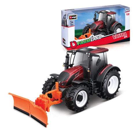 1:32 VALTRA FARM TRACTOR N174 WITH SNOW PLOUGH