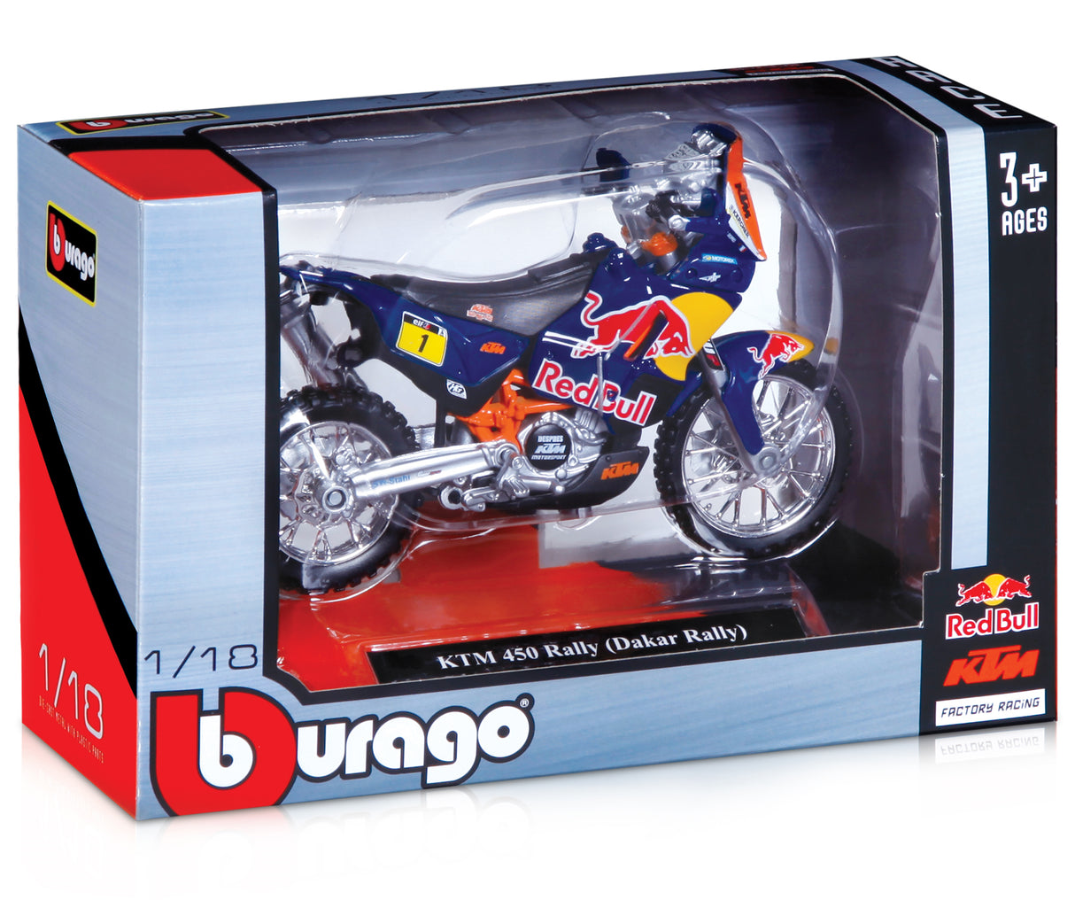 1:18 WRB KTM CYCLE - 12 PC DISPENSER