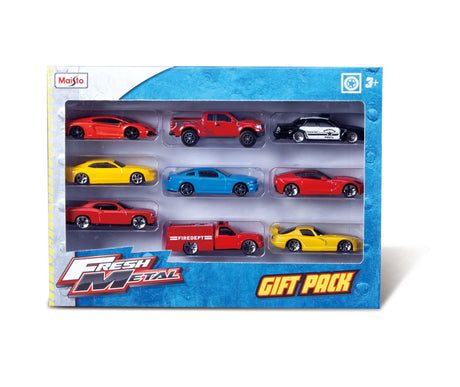 FRESH METAL 9 PIECE VEHICLE PACK