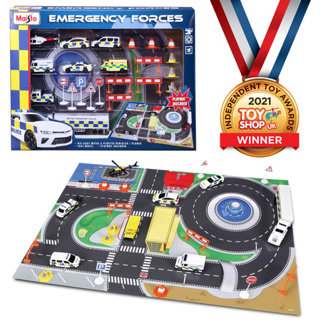 FRESH METAL EMERGENCY FORCE PLAYSET INC PLAYMAT