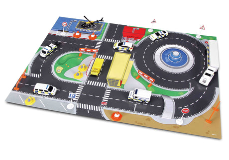 FRESH METAL EMERGENCY FORCE PLAYSET INC PLAYMAT