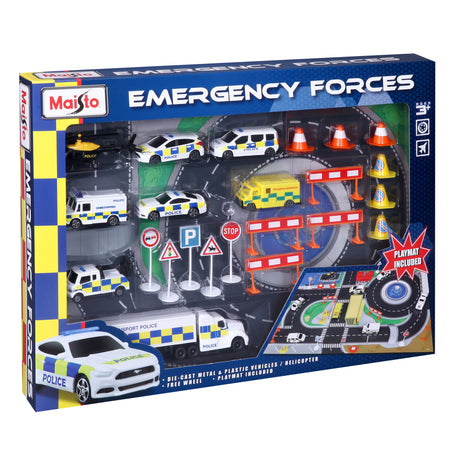 FRESH METAL EMERGENCY FORCE PLAYSET INC PLAYMAT