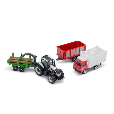 MINI WORKING MACHINES - 4 PACK OF TRACTORS. VALTRA