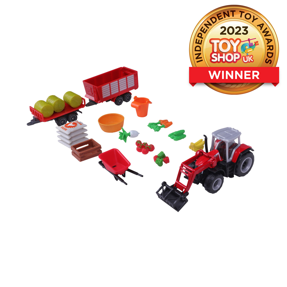 MINI WORKING MACHINES - FARM SET MASSEY FERGUSON