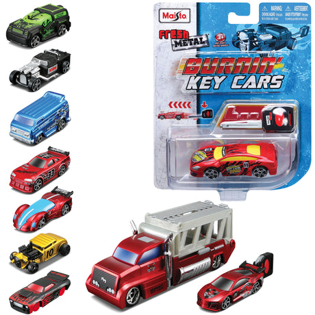 FRESH METAL BURNIN KEY CARS 24PC SELECTION