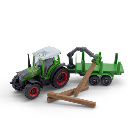 FENDT 3" 209 VARIO TRACTOR WITH LOG TRAILER