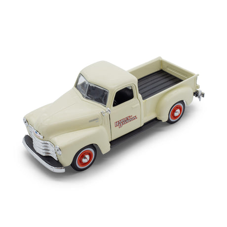 1:24 HARLEY DAVIDSON CHEVROLET 3100 PICKUP WITH FLSTS HERITAGE SPRINGER CHEVY