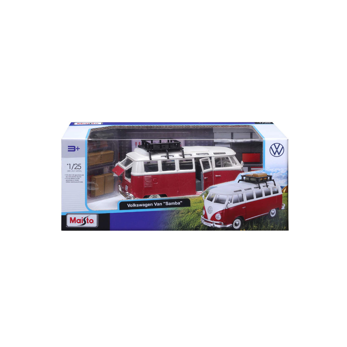 1:24 VW VOLKSWAGEN VAN SAMBA WITH BAGGAGE RACK