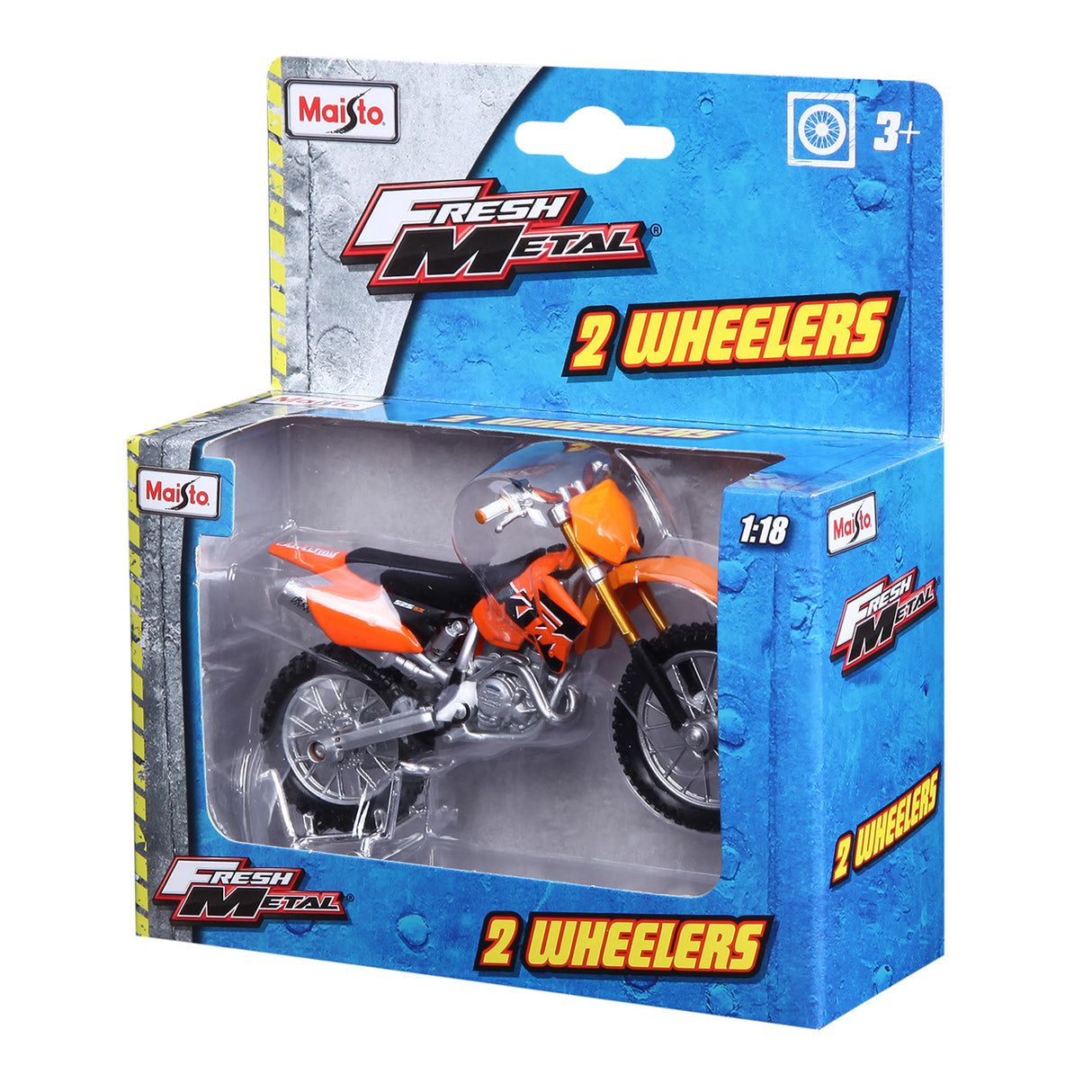 1:18 MOTORBIKE KTM 525SX - 18 PC DISPENSER