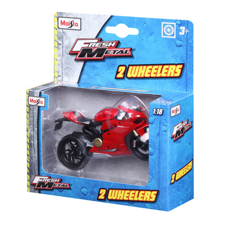 1:18 MOTORBIKE DUCATI 1199 PANIGALE- 18 PC DISPENSER