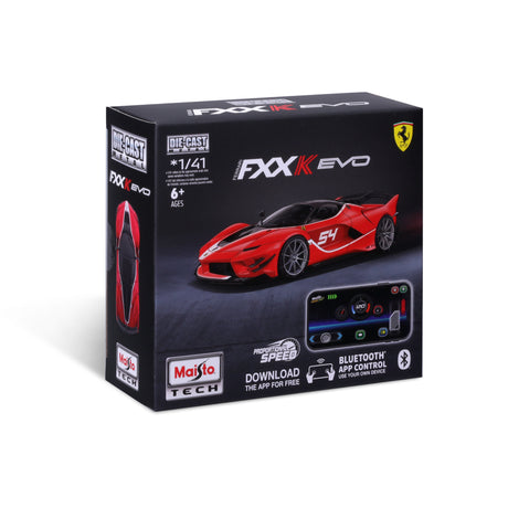 1:41 MINI METAL DIE-CAST BLUETOOTH RC FERRARI FXX-K EVO