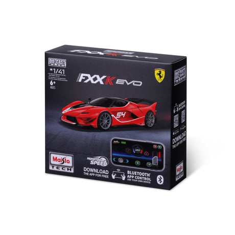 1:41 MINI METAL DIE-CAST BLUETOOTH RC FERRARI FXX-K EVO