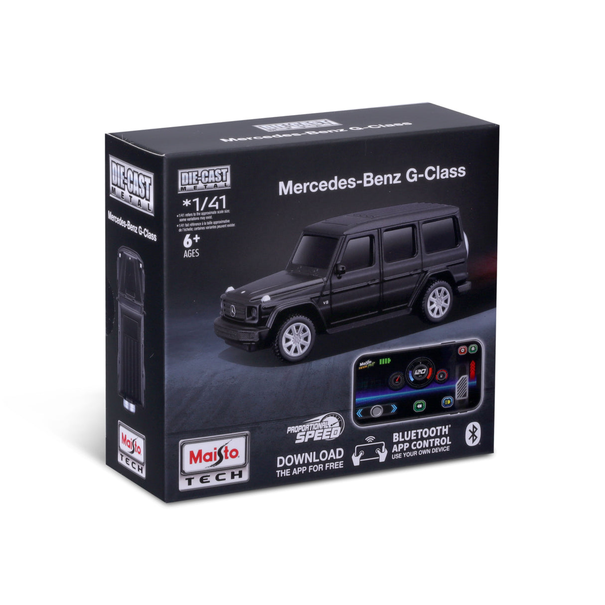 1:41 MINI METAL DIE-CAST BLUETOOTH RC MERCEDES G-CLASS