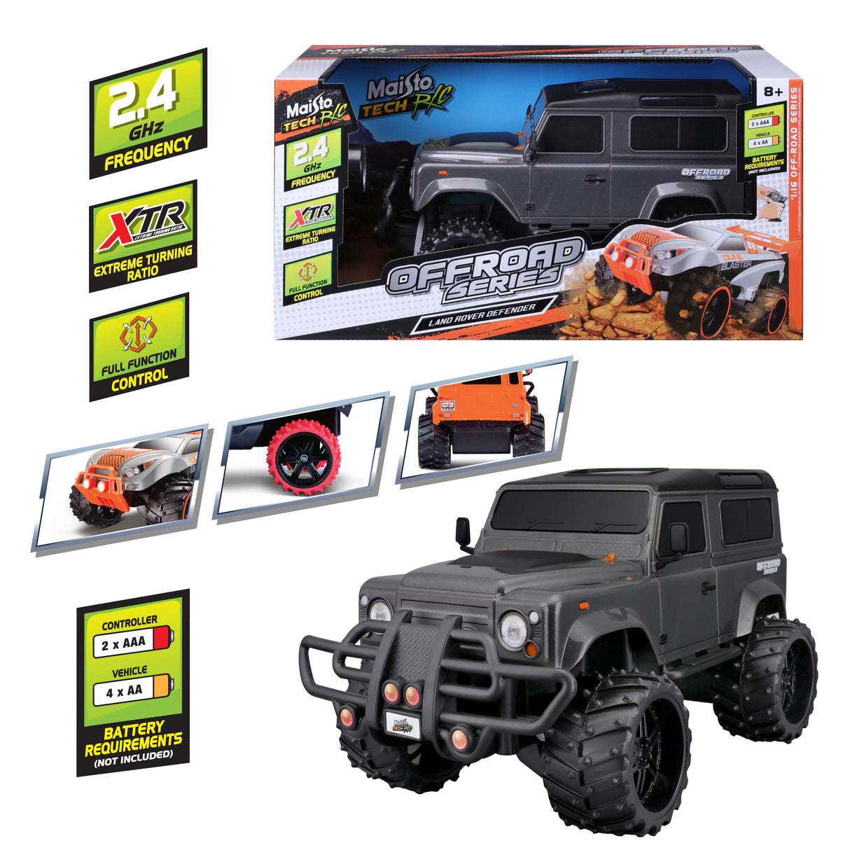 1:16 LAND ROVER DEFENDER OFF ROAD 2.4 GHz