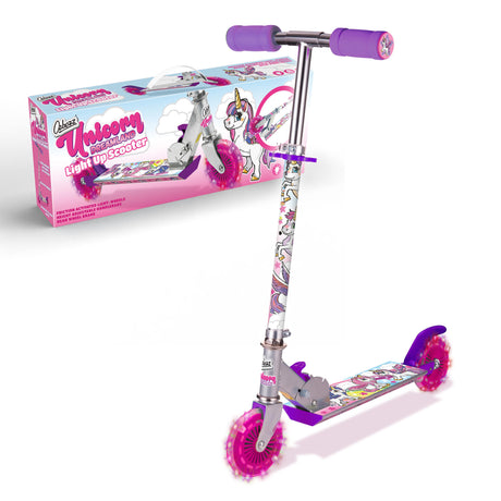 UNICORN DREAMLAND SCOOTER WITH FLASHING WHEELS