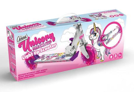 UNICORN DREAMLAND SCOOTER WITH FLASHING WHEELS