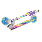 TIE DYE SCOOTER WITH FLASHING WHEELS