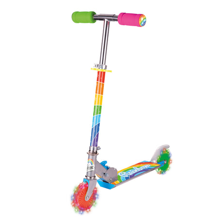 RAINBOW SCOOTER WITH FLASHING WHEELS