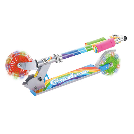 RAINBOW SCOOTER WITH FLASHING WHEELS