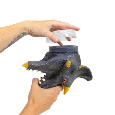 DINOSAUR TRICERATOPS HEAD TUB (SMALL)
