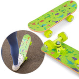 DINOSAUR SKATEBOARD WITH FLASHING WHEELS 17INCH