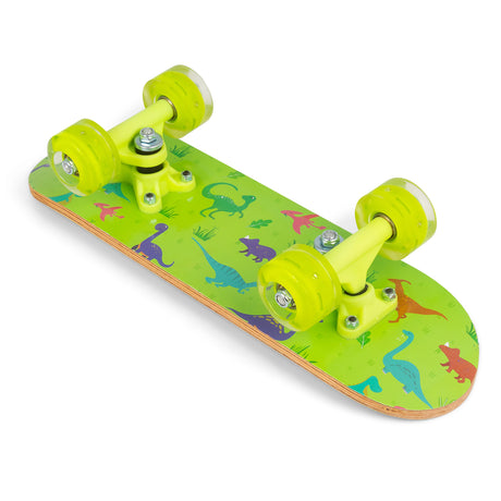 DINOSAUR SKATEBOARD WITH FLASHING WHEELS 17INCH