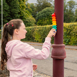 LIGHT UP SUCTION PUSH POPPER RAINBOW CATERPILLAR
