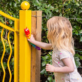 LIGHT UP SUCTION PUSH POPPER RAINBOW CATERPILLAR