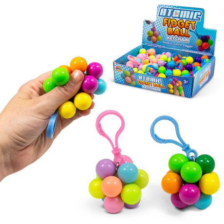 ATOMIC FIDGET BALL KEYRING