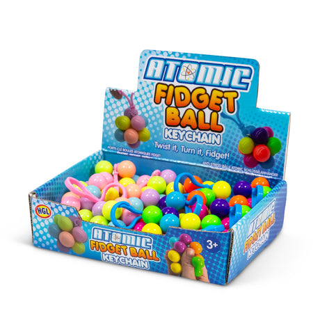 ATOMIC FIDGET BALL KEYRING